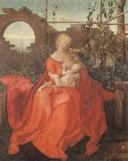 Albrecht Durer The Madonna with the Iris imitator of Albrecht Durer oil painting